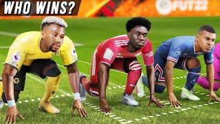 FIFA 22 PACE/SPEED TEST | Who is the fastest player in the game?