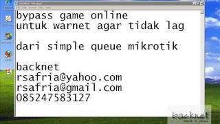 Bypass Game Online Dari simple queue mikrotik v 4.11