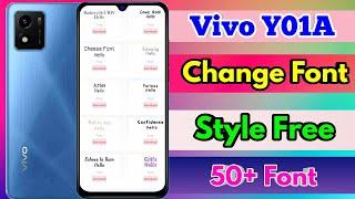 how to change font style in vivo y01a, vivo y01a font style change