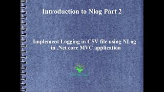 Implement Logging in CSV file using Nlog in .net core MVC application