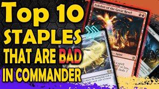 Top 10 Staples that are BAD in Commander - MTG