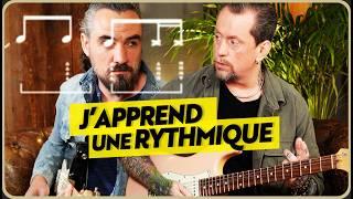 Un élève apprend une rythmique à la guitare avec son prof - Nico & Seb