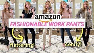 Amazon Work Pants for Women Haul + Try On *SURPRISING!*