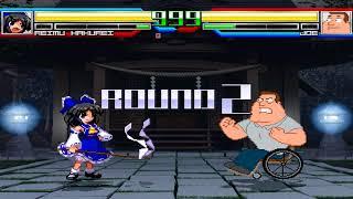 NICK54222 MUGEN: Reimu Hakurei (me) VS Joe Swanson