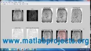 Fingerprint Enhancement Image Processing Matlab Projects