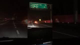 Car on fire on 10 eastbound - SGV BULLIES TV