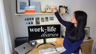 work-life diaries | sharing my busy work schedule + desk tour!