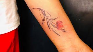 Flower tattoo time's lap #trending #everyone