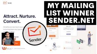 My Mailing List Winner - Sender.Net