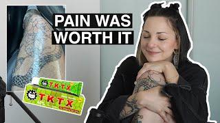 My Leg Tattoo Experience & TKTX Numbing Cream Review