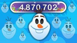 Disney Emoji Blitz - OLAF - skill level 5 - gameplay