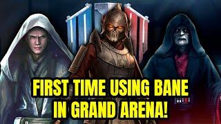 I Used Bane With Lord Vader To DESTROY Leia In Grand Arena! SWGoH