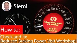 Reduced Braking Power, Visit Workshop! How to fix Mercedes SBC error C23F4