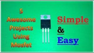 5 Simple Projects Using Mosfet | Inverter | Timer Circuit | Touch Switch | Wireless Charger | DIY