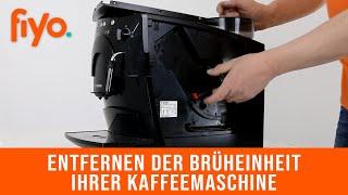 Entfernen der Brüheinheit Ihrer Kaffeemaschine