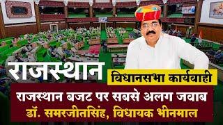 भीनमाल के विधायक डॉ. समरजीत सिंह samarjeet singh bhinmal speech rajasthan vidhan sabha budget 2024