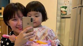 Rohee live with her mom, playing with pororo #jinmiran