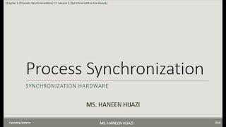 5 3 Synchronization Hardware