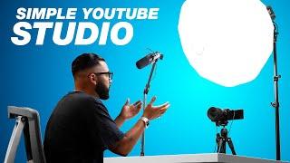 My Simple YouTube Studio Setup!  (High Quality Video & Audio)