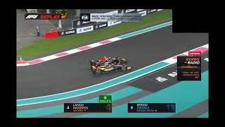 Sergio Perez and Lando Norris HIT - 2023 Abu Dhabi Grand Prix