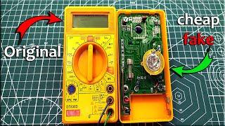 How To Check Original DT830D Yellow Multimeter, Original Vs Fake Cheap Fake Yellow Multimeters, hFE