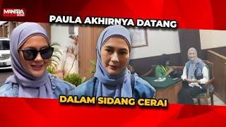 DENGAN PENUH SENYUM, PAULA VERHOEVEN HADIRI SIDANG CERAI DENGAN BAIM WONG