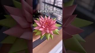 DIY Easy Lotus Flower 🪷#shorts #art #diy #muktaartandcraft #viralvideo #youtubeshortsfeature