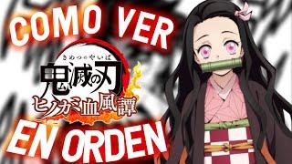 Como ver kimetsu no yaiba en orden