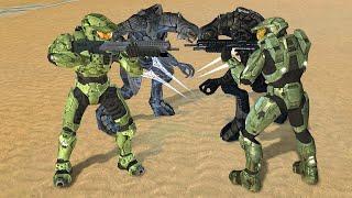 Halo 2 Master Chief and Arbiter VS. Halo 3 Master Chief and Arbiter