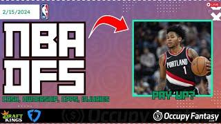 NBA DFS LIVE PRE-LOCK Q&A: THURSDAY FEBRUARY 15th FanDuel & DraftKings Lineup Advice