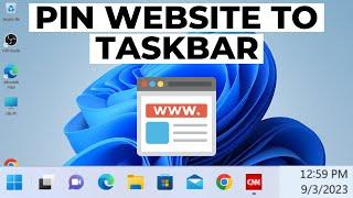 How to Pin a Website to Taskbar in Windows 11