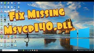 How To Fix msvcp140.dll Missing Error Windows 10/8/7 - 2021