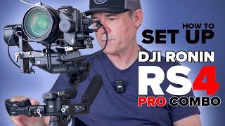 Set up + balance DJI RS4 PRO Gimbal, Raven Eye + Focus Pro | Combo tutorial