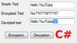 C# Tutorial 49: Encrypt data from simple string in C#