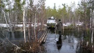 вода в ручье поднялась