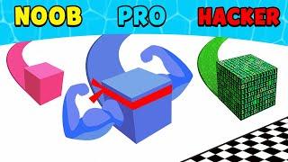 NOOB vs PRO vs HACKER - Line Color 3D