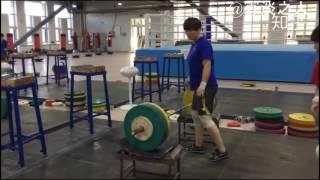 Chinese Weightlifting Junior Power Clean & Power Jerk Training Session 2