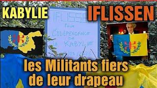 KABYLIE IFLISSEN LES KABYLES FIERS DE LEUR DRAPEAU SOUTIENNENT L'INDÉPENDANCE DE LA KABYLIE