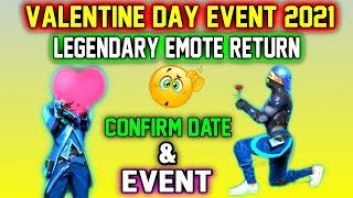 Free Fire Valentine Day Event Rewards |Rose Emote Return