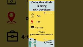 RPA Job Openings | Apply Now #uipathcommunity #uipathrpa #uipathdeveloper #uipathtraining #rpajobs