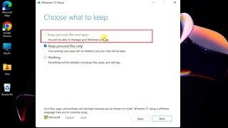 How to Solve 'Keep Personal Files and Apps' Option Greyed Out When Upgrading to latest Windows 11