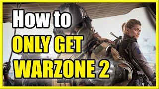 How to ONLY DOWNLOAD COD WARZONE 2 on PS5, PS4 (NO MODERN WARFARE 2)