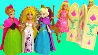 Disney Frozen Toys Queen Elsa Princess Anna Of Arendelle Magiclip Mini Barbie Dolls