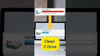Cleanup C drive | C drive storage full #tipsandtricks #techtips #techshorts #tech #shorts