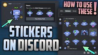 How to use STICKERS on Discord! (New Feature) (WORLDWIDE SUPPORT)