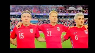 Norway vs Netherlands National Anthem - FIFA World Cup 2022 qualifying