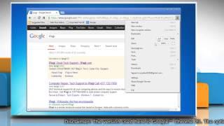 How to set the Font Size in Google™ Chrome in Windows® 7