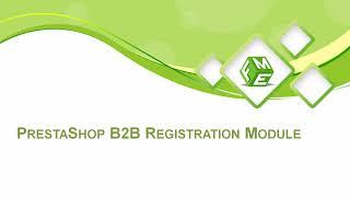 Prestashop B2B Registration and VAT / Siret Verification Module