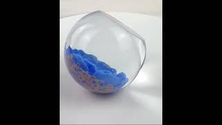 Caithness Glass Delight Blue Floral Paperweight #short #shorts