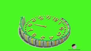 3D animation clock green screen effects-clock-watch-Green Screen Master